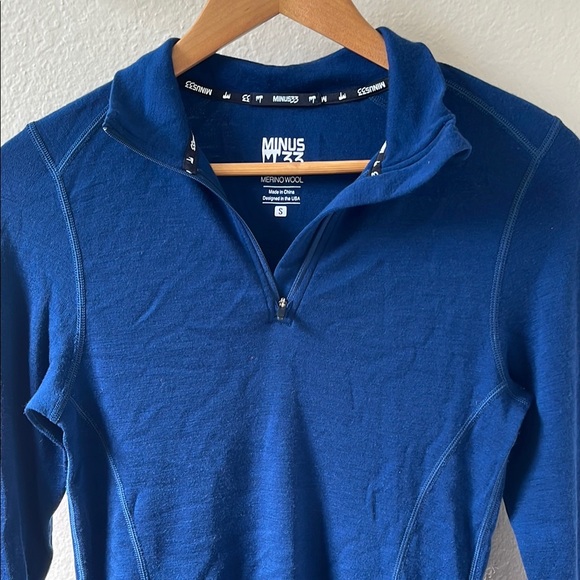 Minus33 Blue Merino Wool Pullover - Picture 1 of 8